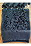 2 Pieces 30X50 cm Velvet Etamine Jacquard Plain Stitching |   Hand and Face Towel |   Cross-Stitch |   Embroidery Black