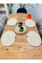 Presentation Plate Mat Jute American Service Oval Plate and Basket Set of 5 - 7