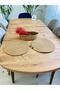 Presentation Plate Mat Jute Placemat American Serving and Basket Set 3 Pieces - 4