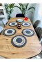 Wicker Jute Presentation Plate Mat Supla American Service Set 6 Pieces - 3