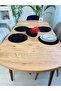 Jute Straw Presentation Plate Mat, American Serving Tray and Basket, 5 Pieces - 2
