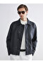 Quality Parts from Çelebi Store Comfortable Fit Shirt Roba Collar Men's Leather Look Jacket