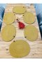 Wicker Jute Presentation Plate Mat American Service Oval Supla Set of 6 - 2