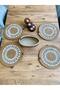 Wicker Jute Presentation Plate Mat Supla American Serving Tray and Basket 5 Pieces - 2
