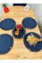 Wicker Jute Presentation Plate Mat Supla American Serving Tray and Basket 5 Pieces - 2