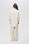 Women's Butterfly Embroidered Natur Oversize Shirt - 5