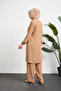 Women's Cotton Lightweight Double Pocket Hajj and Umrah Two-Piece Set - 7