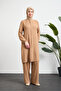 Women's Cotton Lightweight Double Pocket Hajj and Umrah Two-Piece Set - 3