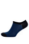 C6805Axnv2 Navy Blue Men's Invisible 7-Piece Cotton Sneaker Socks - 7