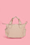Women's Satin Leather Zippered Shoulder Bag - 5