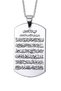 Ayetel Kursi Prayer Stainless Steel Men's Women's Necklace Tag Eck63