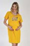 Women's Short Sleeve Breastfeeding Comfortable Maternity Nightgown 100% Cotton C9T0N3112 - 3