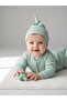 Baby Cotton Ribbed Hat Romper - 4
