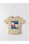 Limi̇ Baby Boy & Child Soft Textured Flexible Linen Shorts T-Shirt Set - 2