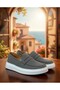 Men's Genuine Suede Leather Loafer Shoes Gray