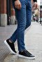 Men's Black Sneaker Shoes - Casual Comfortable Sole Lace-Up Genuine Leather Sneaker