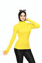 سترة صفراء ذات ياقة مدورة وتفاصيل دقيقة من طراز Premium Savior Body - 5