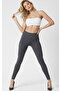 High Waist Gray Corset Leggings – Silicone Supported Shaping Underwear Leggings