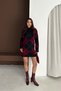 Plaid Patterned Mini Length High Neck Knitwear Dress Aw25El0030 - 4
