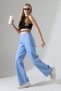 Women's High Waist Woven Wide Leg Pants - 4