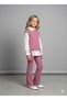 Girl's Stylish Daily Vest, Trousers and White Shirt Combination 3-Piece Set - 2