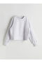 Rmz Gi̇yi̇m Farkiyla Zero Roba Collar Printed Girls' Sweatshirt