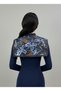 Geometric and Floral Patterned Modern Scarf-Shawl - 4