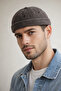 Washable Brown Docker Hat Men's Adjustable Buckle Vintage Casual Unisex Beanie - 2