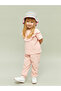 Crew Neck Basic Baby Girl Blouse and Pants 2Pcs