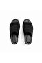 Black Suede Genuine Leather Light Sole Women's Clogs with Stitching Detail - 3