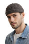 Washable Brown Docker Hat Men's Adjustable Buckle Vintage Casual Unisex Beanie