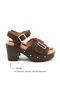 Brown Suede Genuine Leather Light Sole Buckle Women's Clogs Slippers - 2
