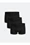 Ozmarka New Season Black Comfortable Fit Cotton Flexible Men's Boxer 3-Pack