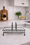 Black Square Metal Liquid Soap Dispenser Stand Compatible with 250 ml and 500 ml (Stand Only) - 6
