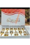 12 Pieces of Gold-Gilded Tableware Presentation Cups. Long Bar. 220 Cc 19.5 cm Length Small 220 Cc 11 cm B - 4