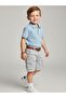 Baby Boy Cotton Linen Fabric Cargo Pocket Shorts - 3
