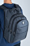 Multi-Pocket Ergonomic Backpack, Water-Repellent, Unisex, for School, Everyday Use, and Travel, Black - 6