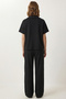 Polo Collar Parachute Garnished Modal Suit Lby0042 Black - 7