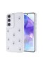 Galaxy A35 Case Airbag Design Glittery Transparent Pole Cover - 6