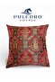 Decorative Throw Pillow Cover 45X45 cm Palace Motif Tulip Patterned Sofa Pillow Cover