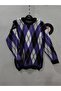 Baklava Patterned Thick Slit Fleece Oversized Crew Neck Striped Sweater - 4