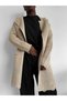 Premium Oversize Thessaloniki Knitted Men's Cardigan - Hooded Bathrobe Collar Long Knitwear Cardigan