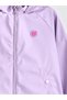 Lcw Kids Lilac Hooded Coat for Girls - 3
