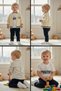 Canöz 3699 Baby Boy Children's Knitwear Cardigan Shirt T-Shirt Winter - Spring 4-Piece Set - 2