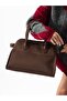 Nobi̇le Brown Suede Women's Bag - 3