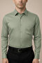 Regular Fit Classic Cut Long Sleeve Easy-Iron Breathable Texture Tie-Down Collar Four Seasons Single Pocket Shirt