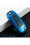 Ford Compatible Mondeo, Kuga, Focus, Fiesta, Puma, Ranger, B Max, C Max, S Max, Glossy Tpu Key Case Cover (Blue)
