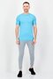 Men Sportswear Fit Short Sleeve Outdoor T-shirt, Sky Blue - 3