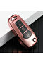 Ford Compatible Mondeo, Kuga, Focus, Fiesta, Puma, Ranger, B Max, C Max, S Max, Glossy Tpu Key Case Cover (Rose)