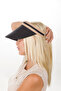 Straw Hat Sun Visor Half Moon Straw Sports Hat - Summer, Natural, Sea and Beach Style Hat - 3